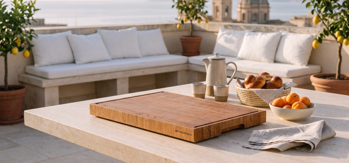 immagine desktop tagliere artigianale in legno controfibra